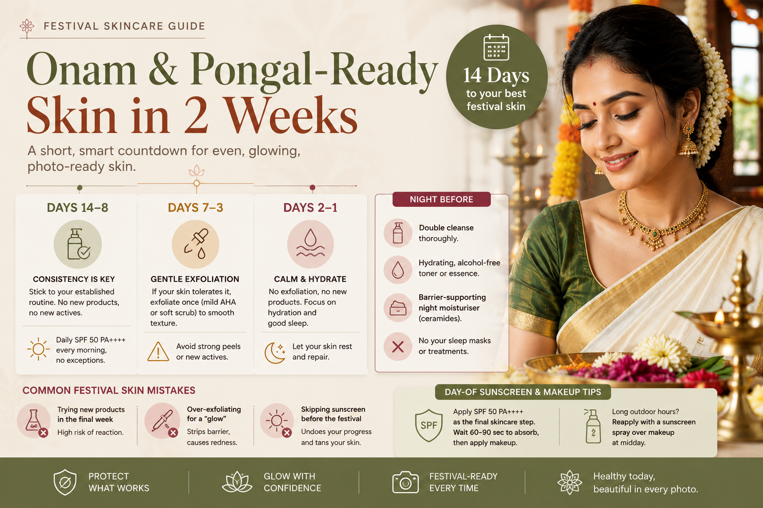 Onam and Pongal Skincare: The Festival-Ready Routine
