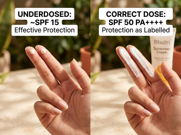 The Two-Finger Rule for Sunscreen — And Why 90% of Indian Women Are Applying Too Little