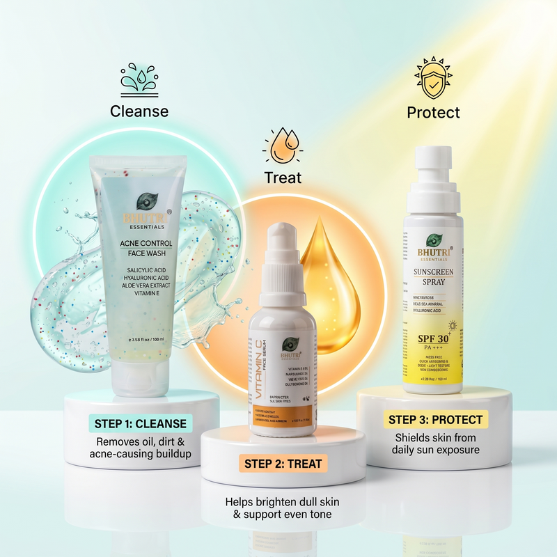 Face Wash, Vit C, Sun Spray