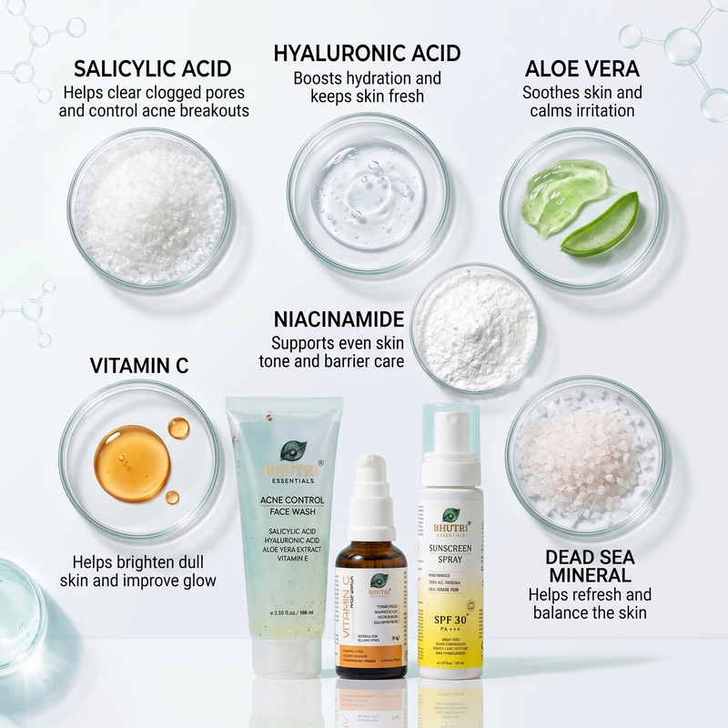 Face Wash, Vit C, Sun Spray