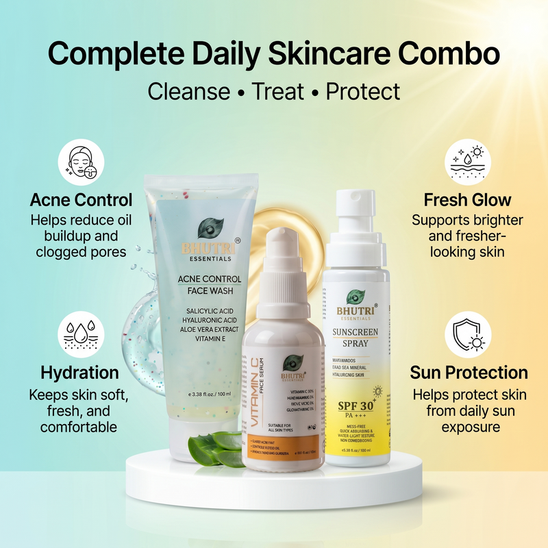 Face Wash, Vit C, Sun Spray