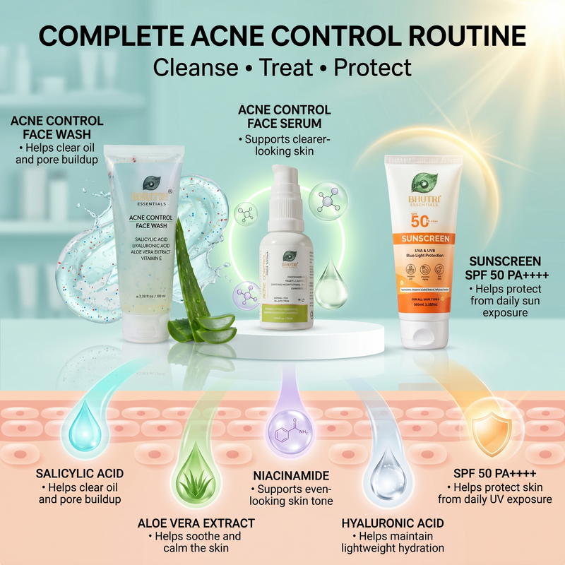 Face Wash, Suncreen, Acne