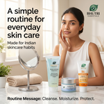 Face Wash, Moisturiser, Sunscreen